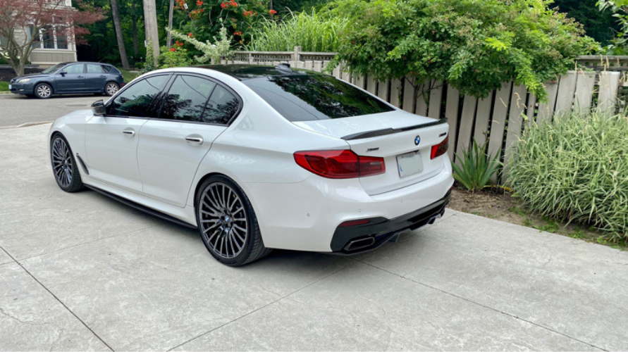 5 Series - G30 Pre-Facelift: Gloss Black CS Style Spoiler 17-20