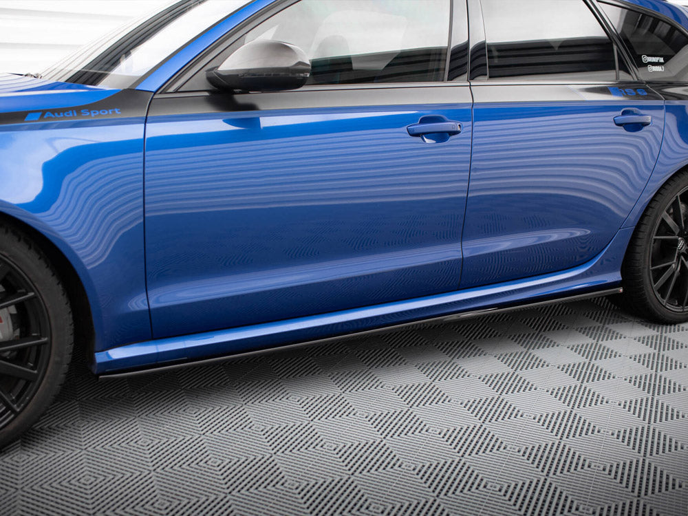 RS6 - C7: Gloss Black Maxton Side Skirts 13-17