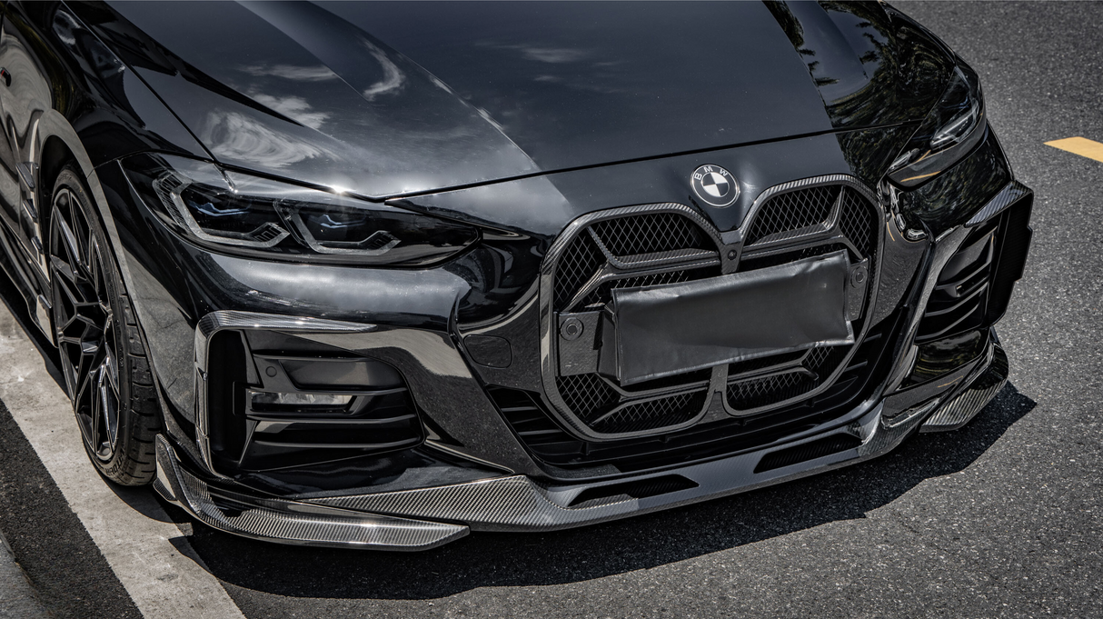 4 Series - G22: Dry Carbon Fibre SOOQOO Style Front Lip Splitter 20+