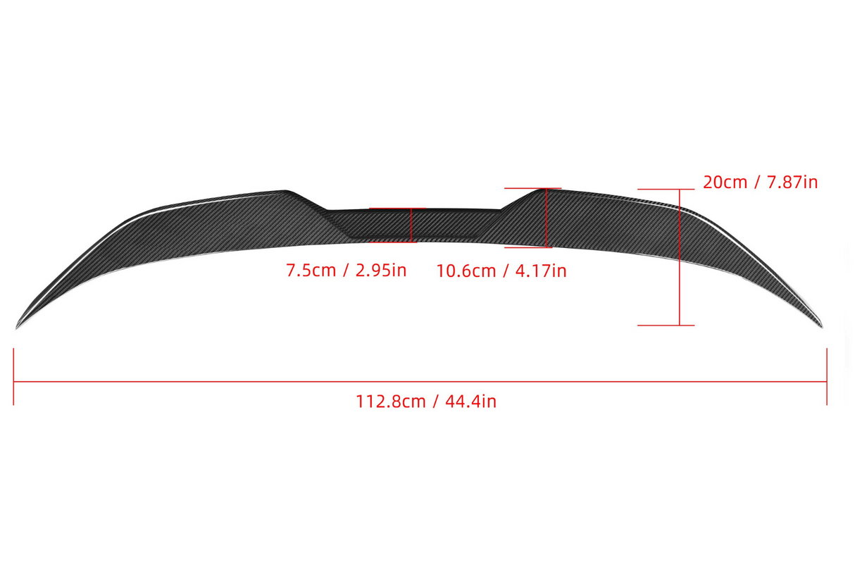 M2 - G87: Pre-Preg Dry Carbon Fibre MP Style Spoiler 23+