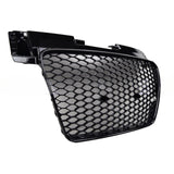 TT - MK2 8J: Gloss Black RS Honeycomb Badgeless Grill 08-14