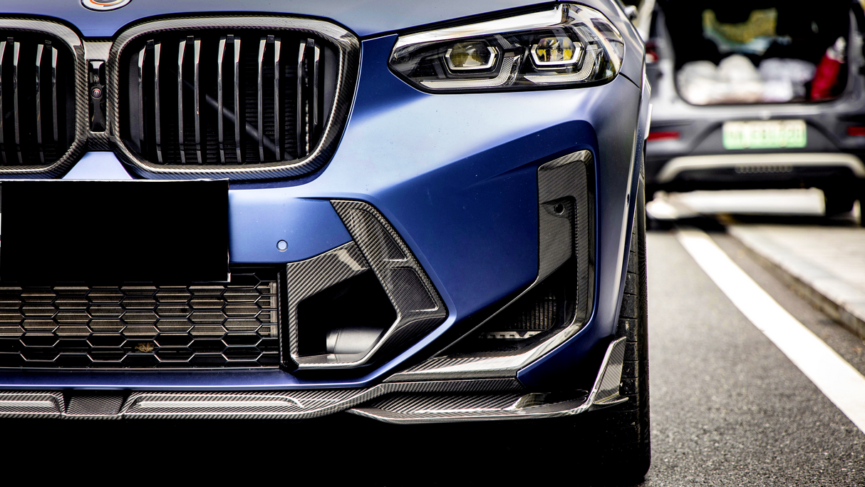 X3M - F97: Dry Carbon Fibre SOOQOO Style Front Lip Splitter 21+