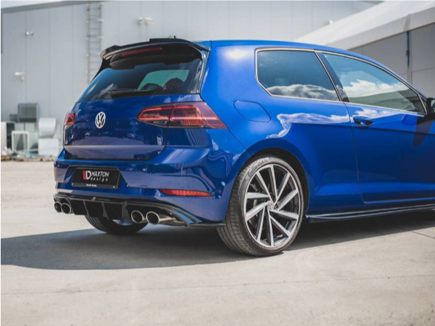 Golf R - MK7.5 Facelift: Gloss Black Maxton Rear Diffuser 17-19