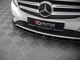 A Class - W176 Pre-Facelift: Gloss Black Maxton Splitter V1 12-15