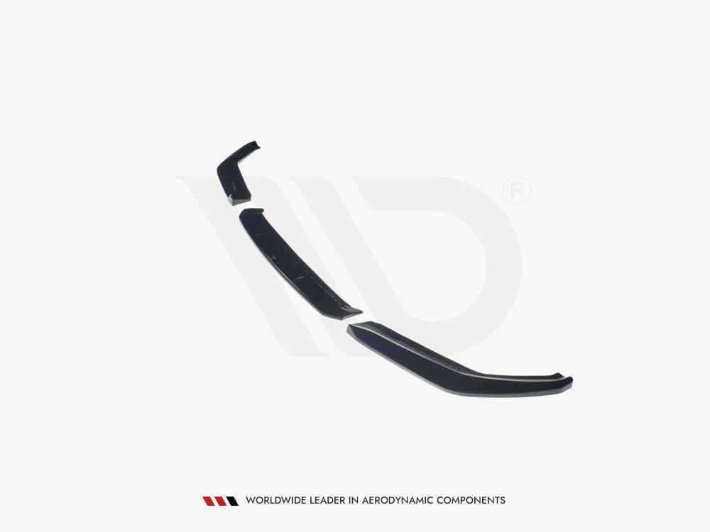 M5 - F90: Gloss Black Maxton Front Splitter V2 17-20