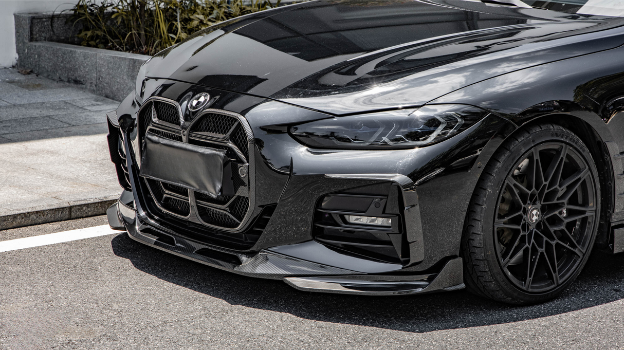 4 Series - G22: Dry Carbon Fibre SOOQOO Style Front Lip Splitter 20+