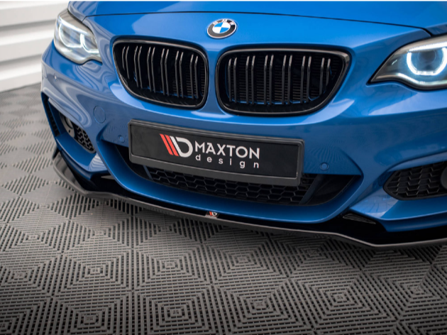 2 Series - F22/F23: Gloss Black Maxton Front Splitter 14-21