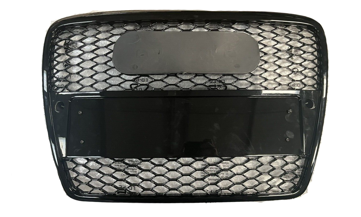 A6 - C6: Gloss Black Honeycomb Front Grill 04-08