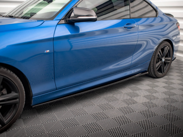 2 Series - F22 Coupe: Gloss Black Maxton Side Skirts 14-21