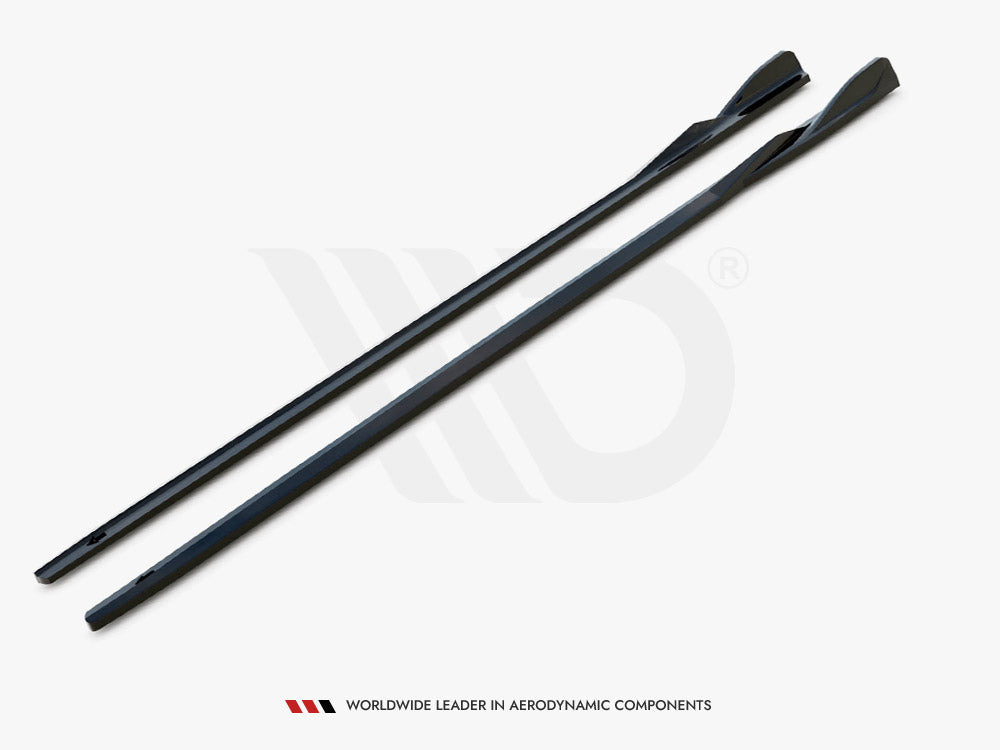 2 Series - G42: Gloss Black Maxton Side Skirts V1 21+