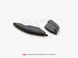 Leon - MK3 Facelift: Gloss Black Maxton Rear Side Splitters 16-20