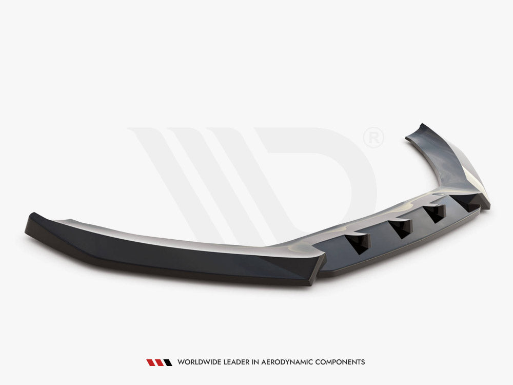 A5 - 8T Facelift: Gloss Black Maxton Front Splitter V1 11-16