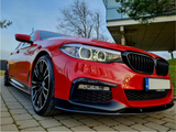 5 Series - G30 Pre-Facelift: Gloss Black Performance Style Splitter 17-20