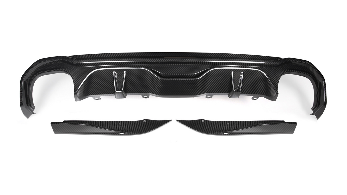 4 Series - G26: Dry Carbon Fibre SOOQOO Style Quad Exhaust Diffuser 20+