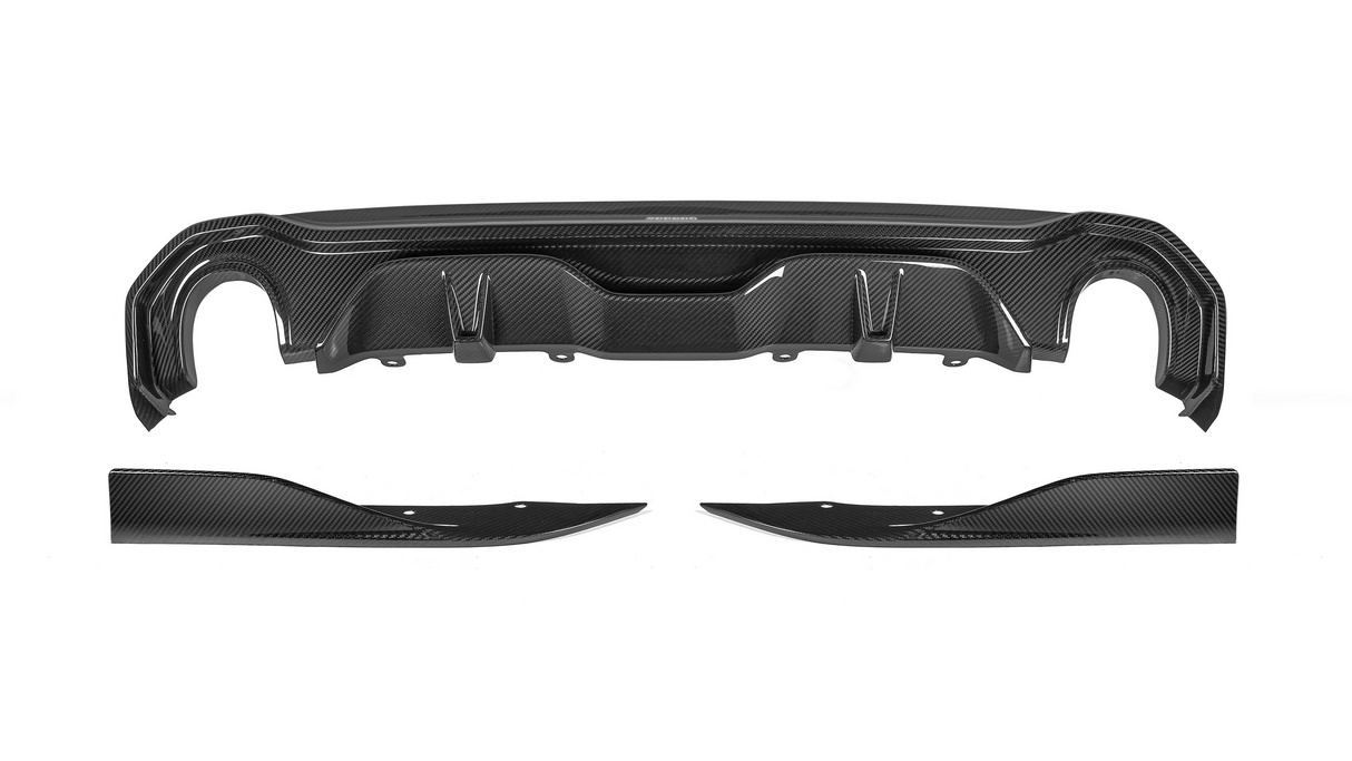 4 Series - G26: Dry Carbon Fibre SOOQOO Style Dual Exhaust Diffuser 20-24