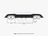 M2 - F87: Gloss Black Maxton Rear Diffuser 16-20