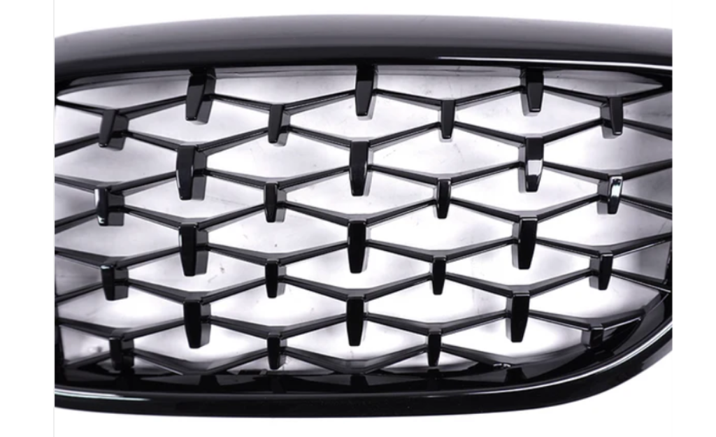 5 Series - G30/G31 Pre-Facelift: Gloss Black Diamond Style Grill 17-20