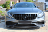 C63 - W205/C205 Pre-Facelift: Gloss Black Panamericana GT Grill 15-18