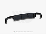 A5 - F5: Gloss Black Maxton Rear Diffuser 17-20