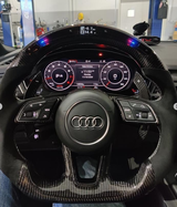 A3 - 8V/8VS: Carbon Fibre Steering Wheel LED F1 Race Display 13-19