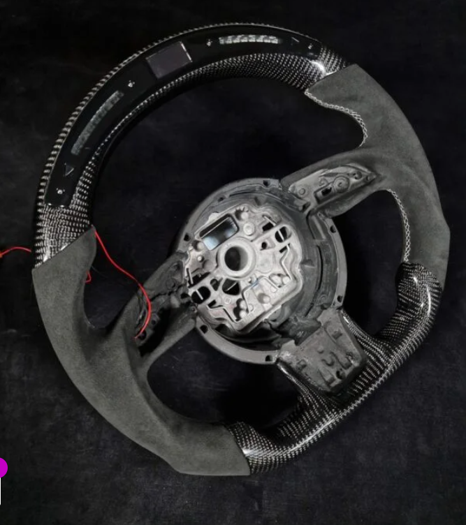 A4 - B9: Carbon Fibre Steering Wheel LED F1 Race Display 16-20