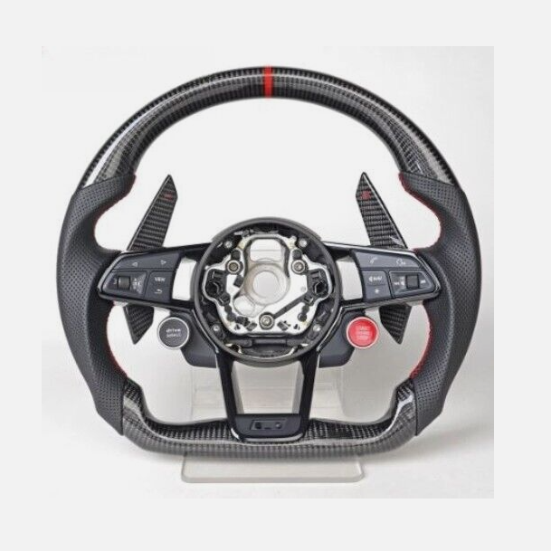 TT - MK3: Carbon Fibre Steering Wheel with LED Race Display