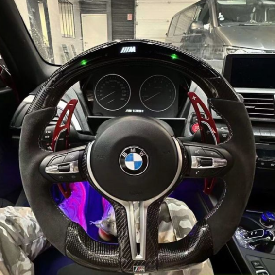 BMW F Series Carbon Fibre Steering Wheel with LED F1 Race Display