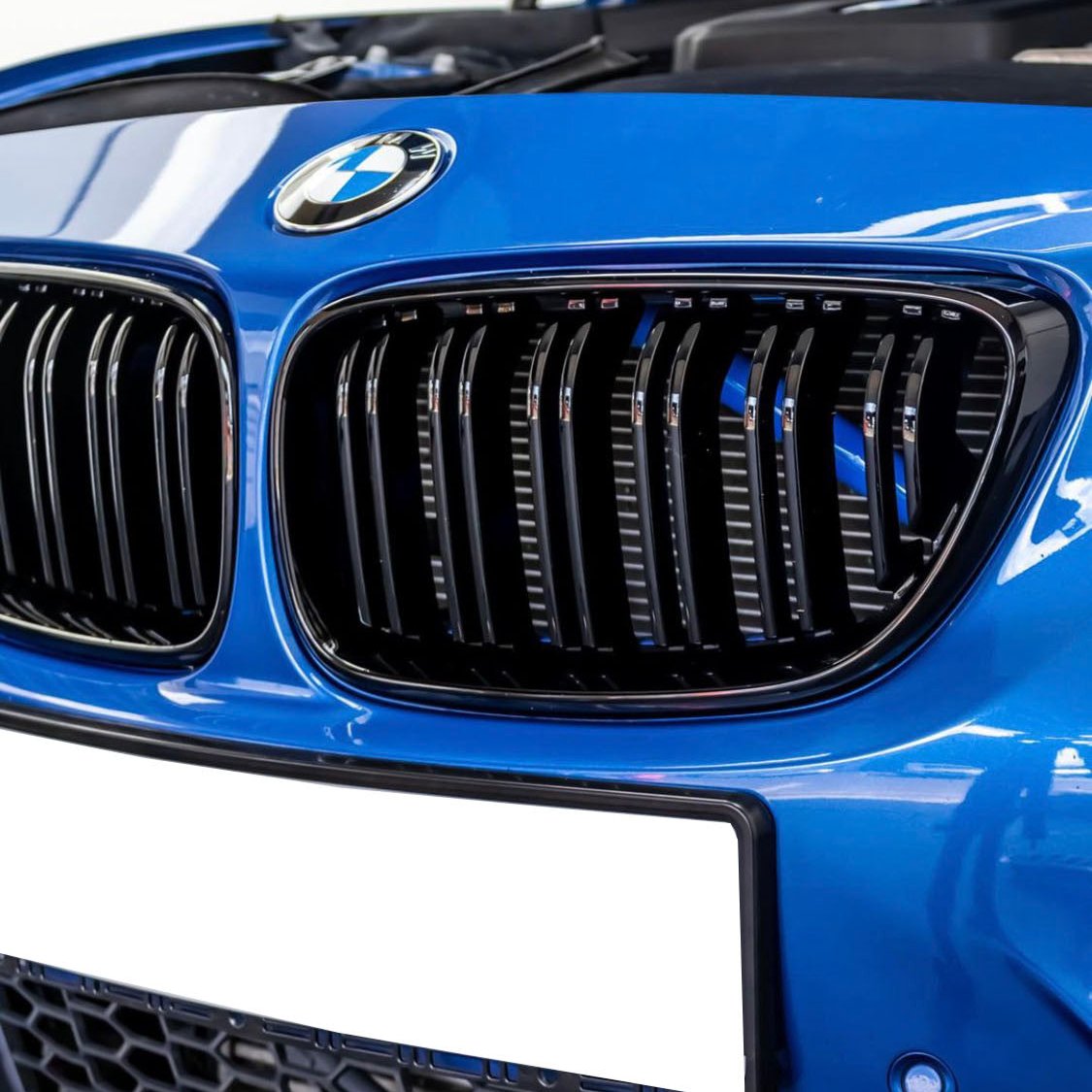 2 Series - F22/F23/F87: Gloss Black Grill Double Slat 14-21