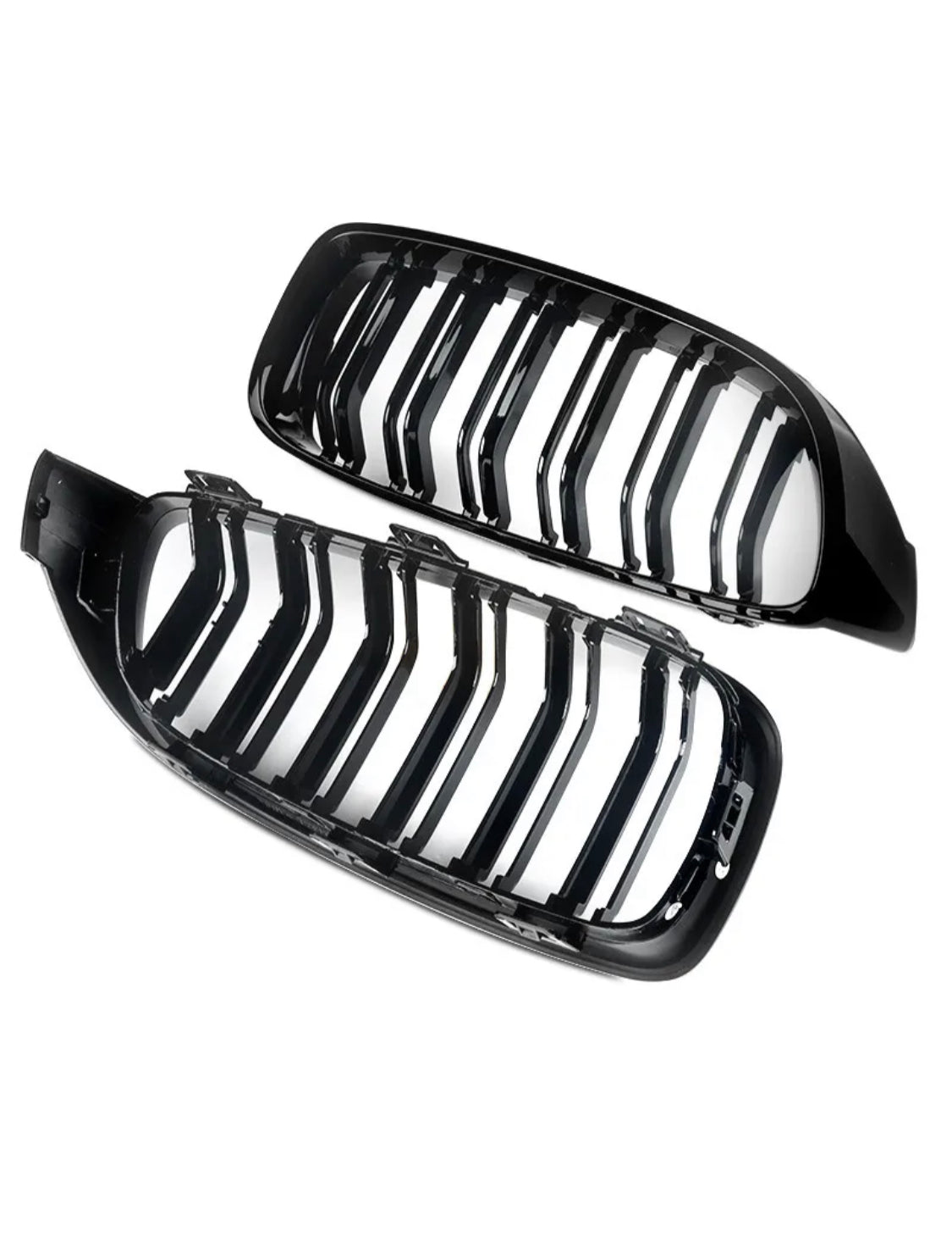 4 Series - F32/F33/F36: Gloss Black Double Slat Grill 14-20