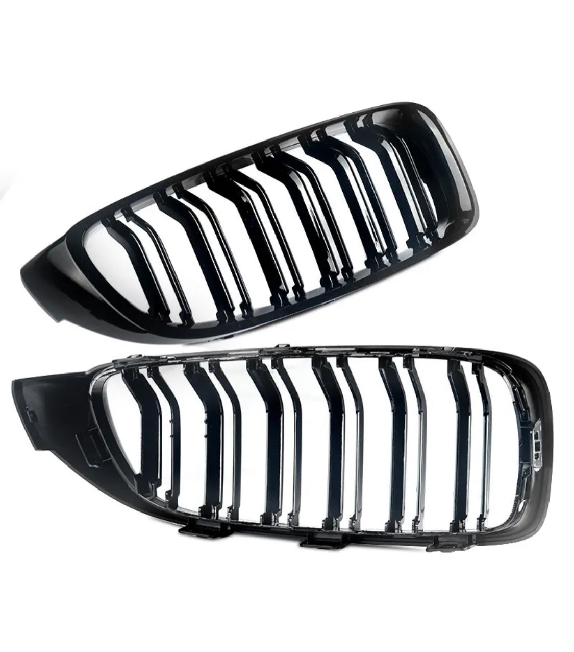 4 Series - F32/F33/F36: Gloss Black Double Slat Grill 14-20