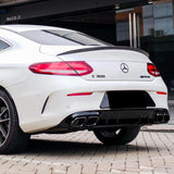 C Class - C205: Gloss Black Spoiler 15-19