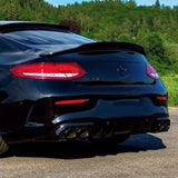 C Class - C205 Coupe: Gloss Black PSM Style Spoiler 14-21