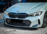 3 Series - G20 Facelift: Gloss Black PSM Style Front Splitter 23+