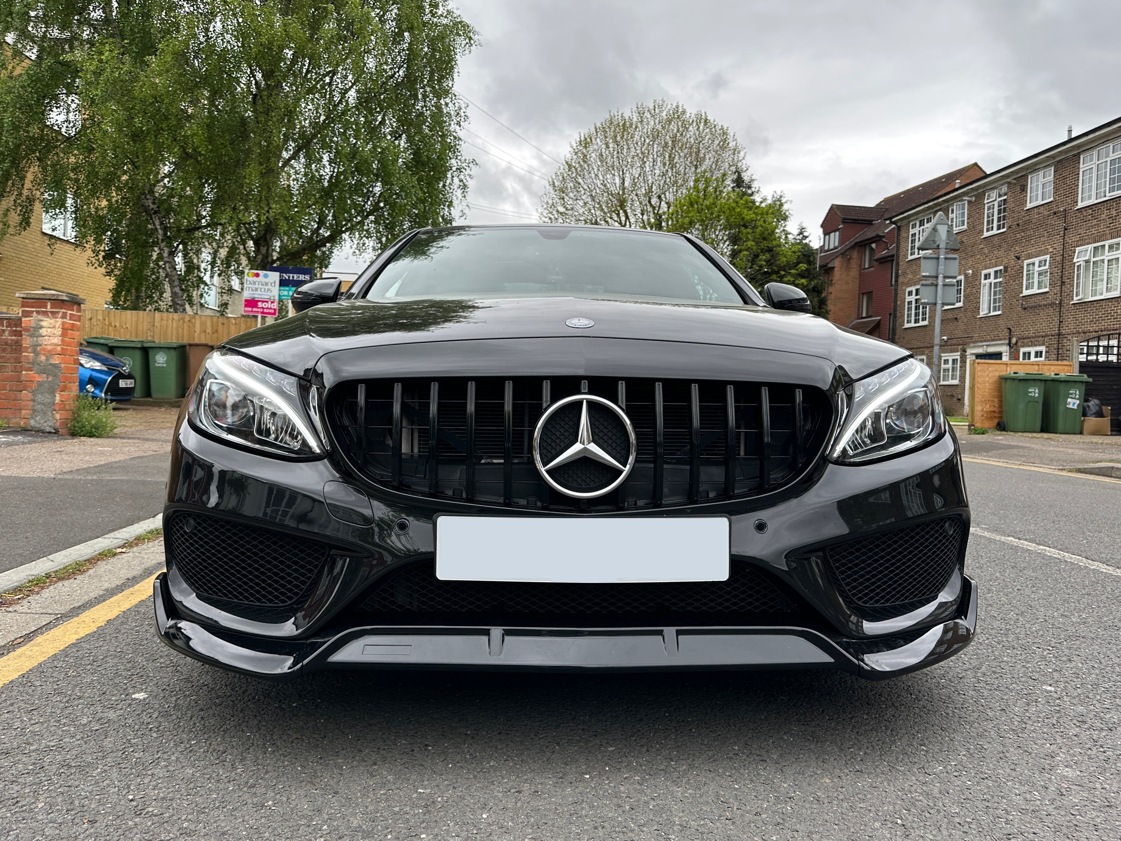 Mercedes w205 on sale front splitter