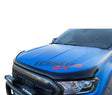 Ford Ranger - T7/T8: Matt Black Wildtrak Style Bonnet Guard 15-21