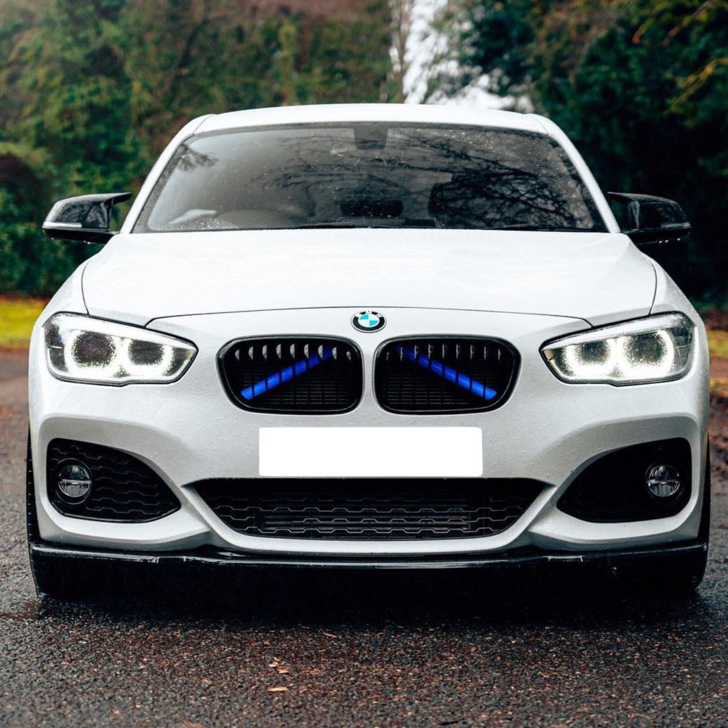 1 Series - F20/F21 Facelift LCI: Gloss Black Single Slat Grill 15-19