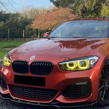 1 Series - F20/F21 Facelift LCI: Gloss Black Single Slat Grill 15-19