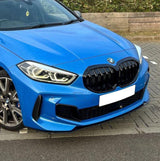 1 Series - F40: Gloss Black Grill Double Slat 20-24