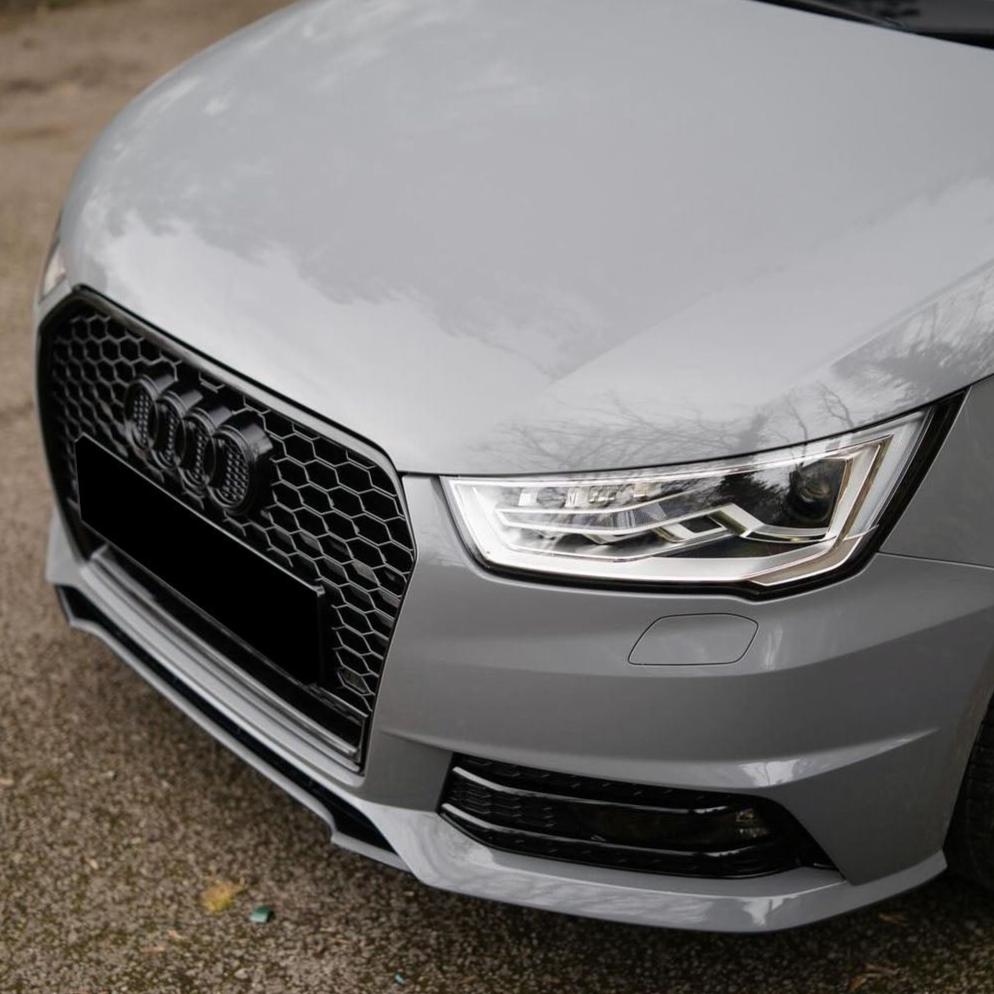 A1 - Facelift: Gloss Black RS Honeycomb Quattro Front Grill 15-18