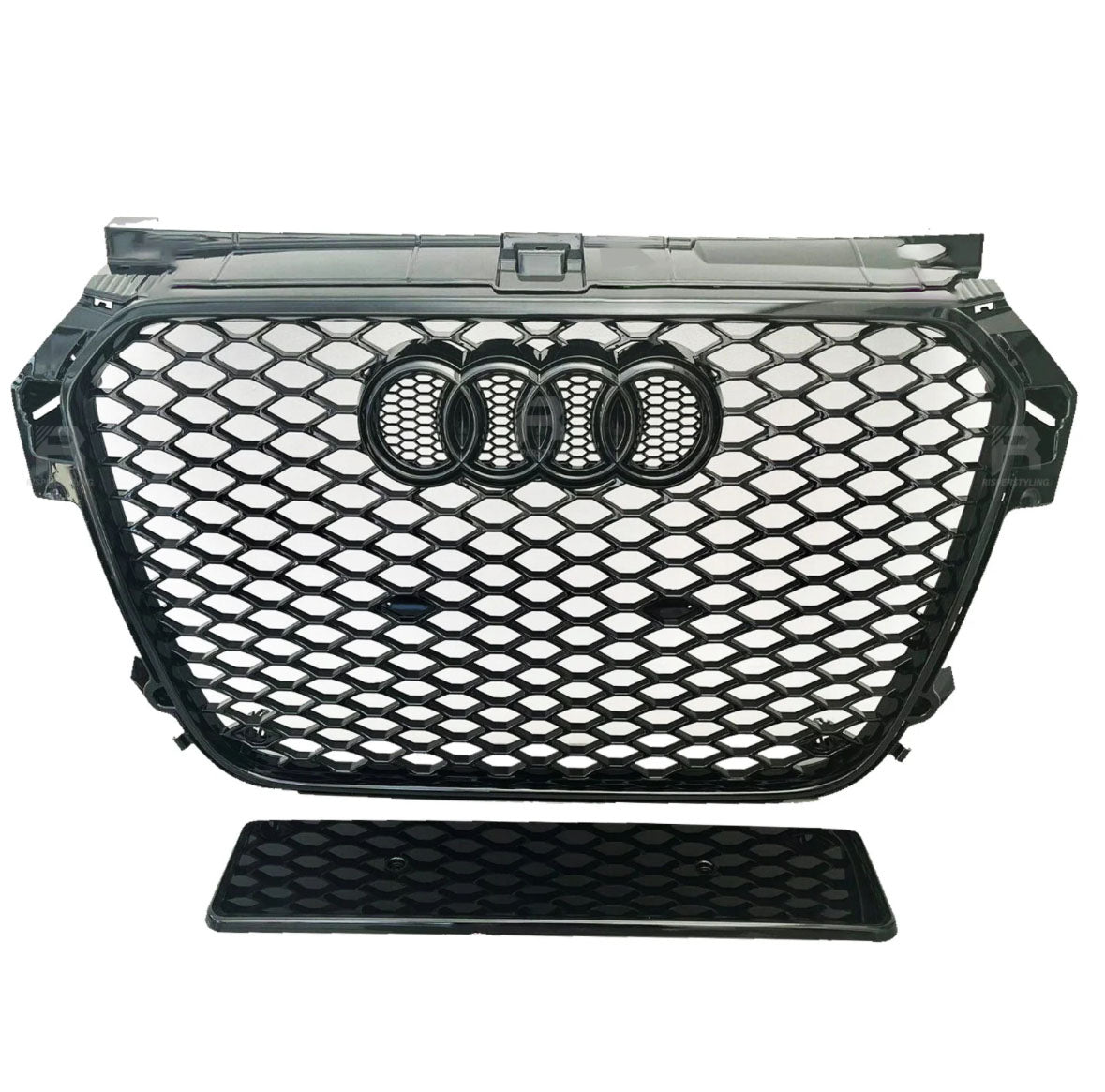 A1 - Pre-Facelift: Gloss Black RS Honeycomb Front Grill 10-14