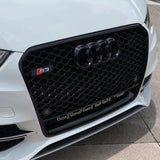 A3 - 8V Pre-Facelift: Gloss Black RS Honeycomb Quattro Grill 13-16