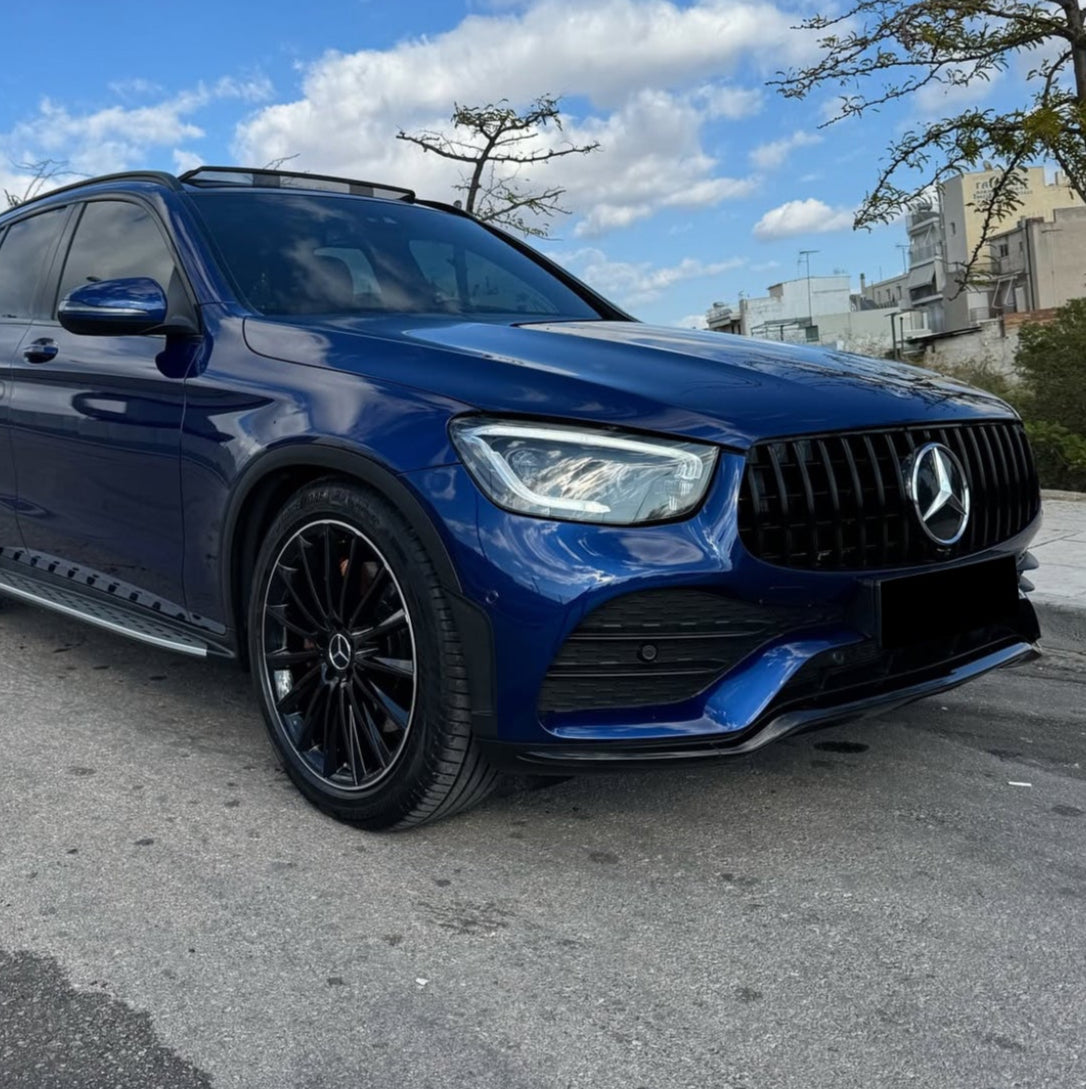 GLC - X253/C253 AMG Facelift: Gloss Black GT Panamericana Style Grill 19-22