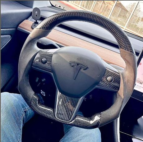 Model Y: Alcantara Carbon Fibre Steering Wheel 19+