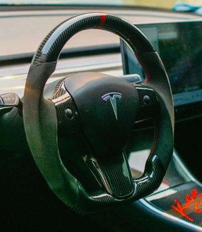 Model Y: Alcantara Carbon Fibre Steering Wheel 19+