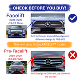 E Class - W213 Facelift: Gloss Black Panamericana GT Grill 20-23