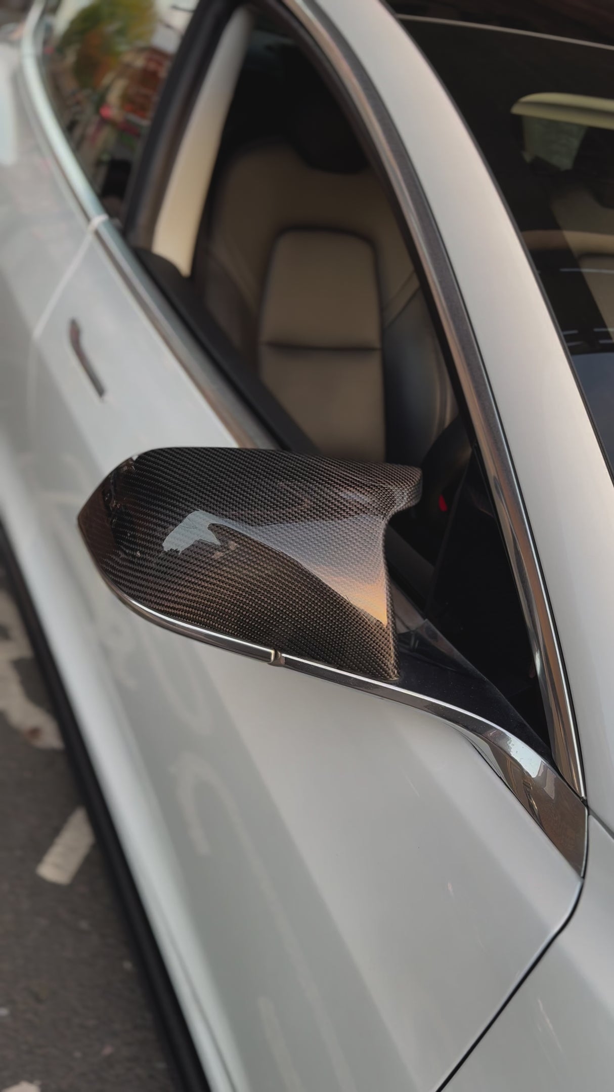 Model 3: Carbon Fibre Performance Style Mirror Covers 17-23