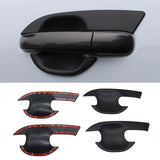 Ford Ranger - T6/T7/T8: Matte Black Door Handle Inserts 12-23