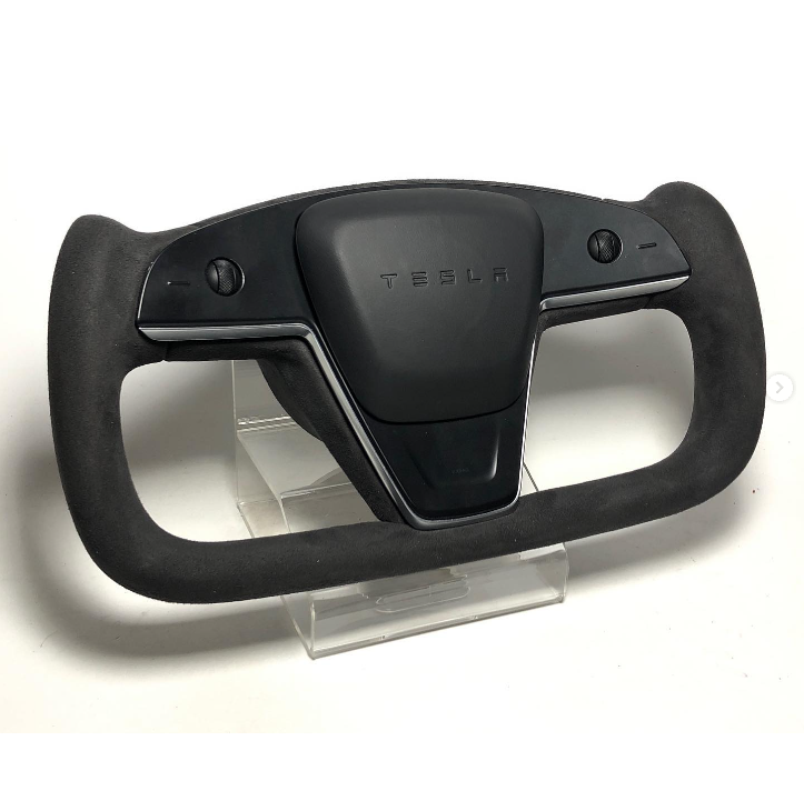 Model X: Alcantara Yoke Steering Wheel 16+