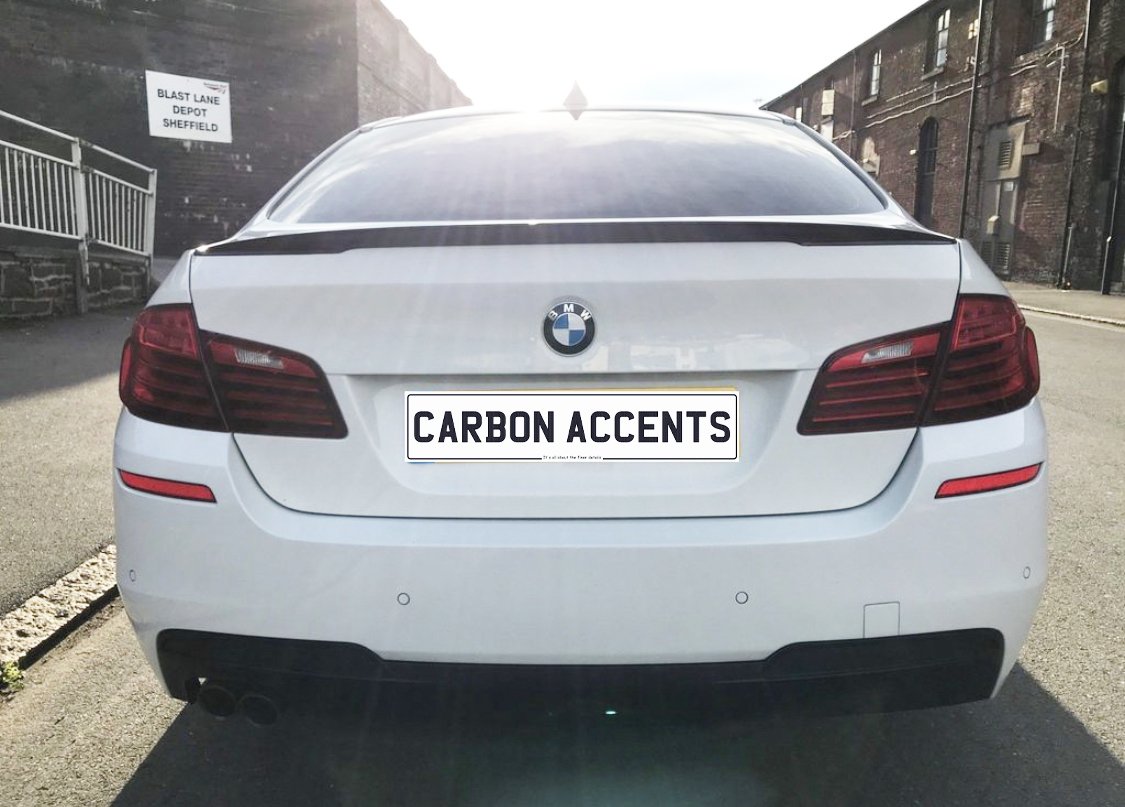 BMW 5 Series F10 Spoiler: Gloss Black Performance Style – Carbon