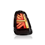 Mini Cooper - R56/R57/R58/R59: Smoked Union Jack Style Sequential Tail Lights 07-13